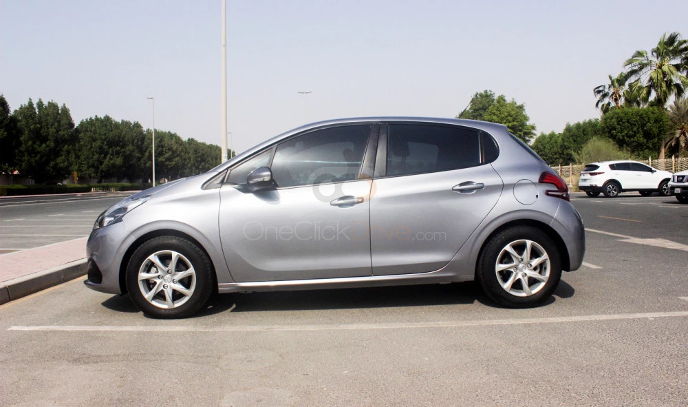 Silver Peugeot 208 2019 for rent in Sharjah 2